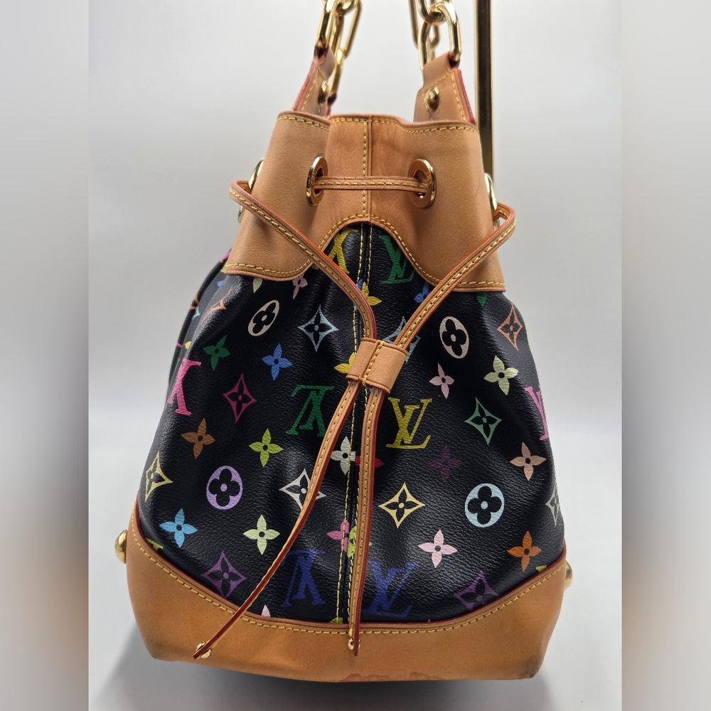 Louis Vuitton x Murakami URSULA Noir Black Multicolor Noir Shoulder Bag - Picture 5 of 14